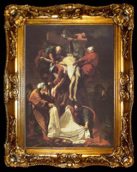 framed  Jean Jouvenet The Descent from the Cross (mk05), ta009-2